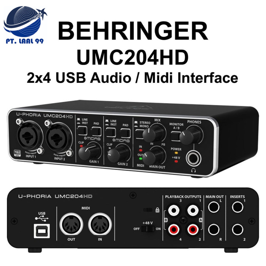 Soundcard Behringer UMC204HD