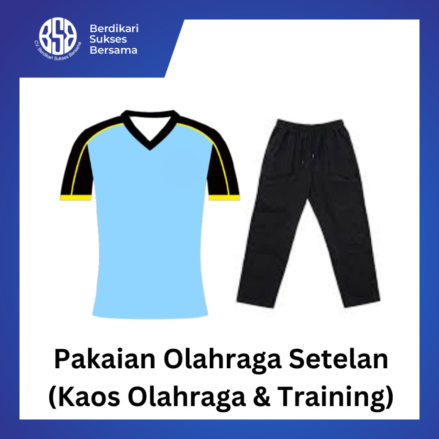 Pakaian Olahraga Setelan (Kaos & Training)
