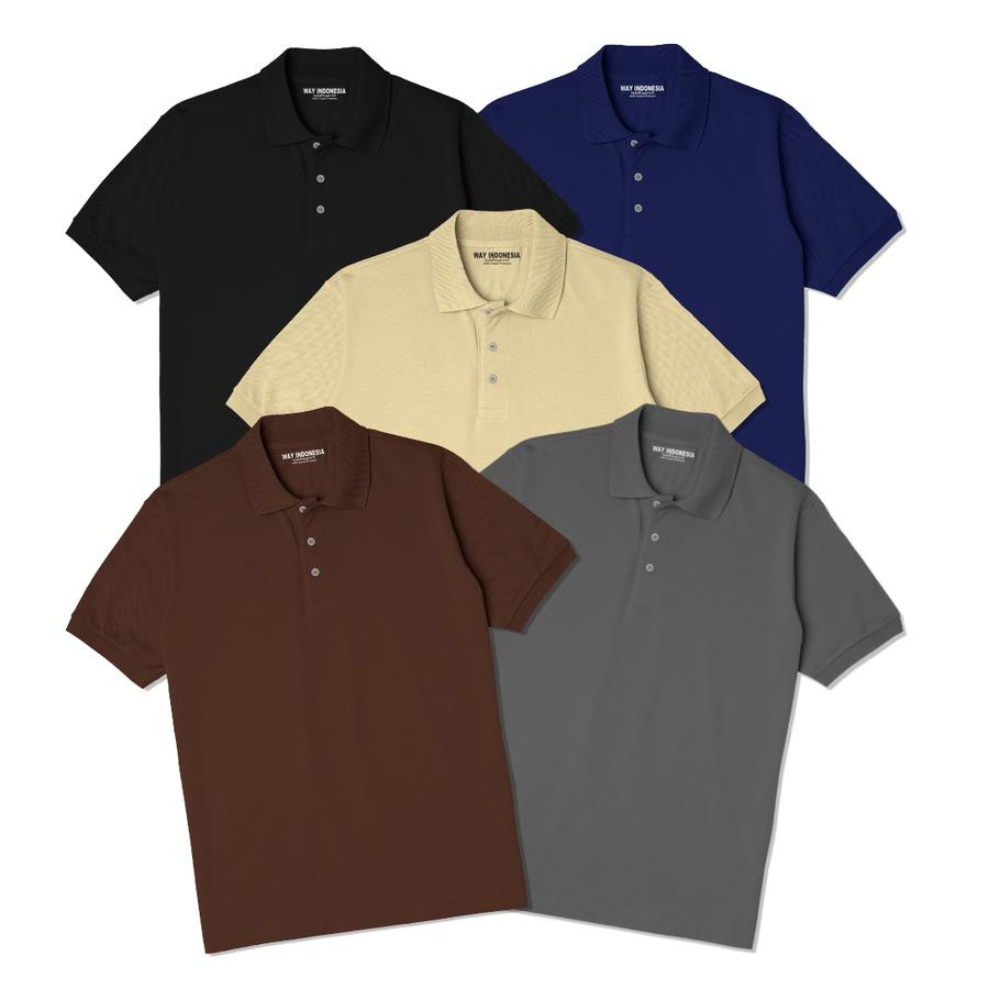 Kaos Polo Warna + celana - utama