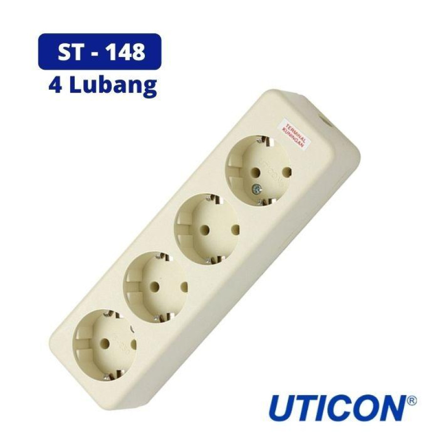 STOP KONTAK ARDE 4 LUBANG UTICON