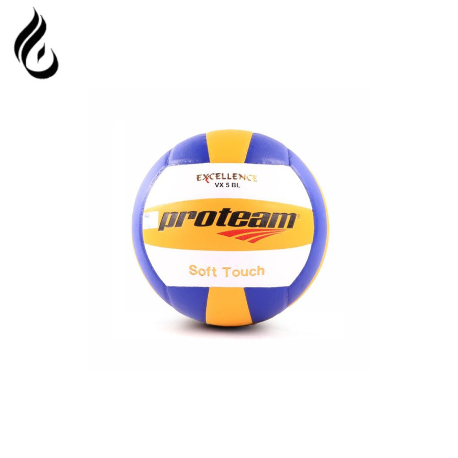 BOLA VOLI ORIGINAL PROTEAM VOLLEY BALL ELEGANCE BLUE-YELLOW-WHITE SIZE 5