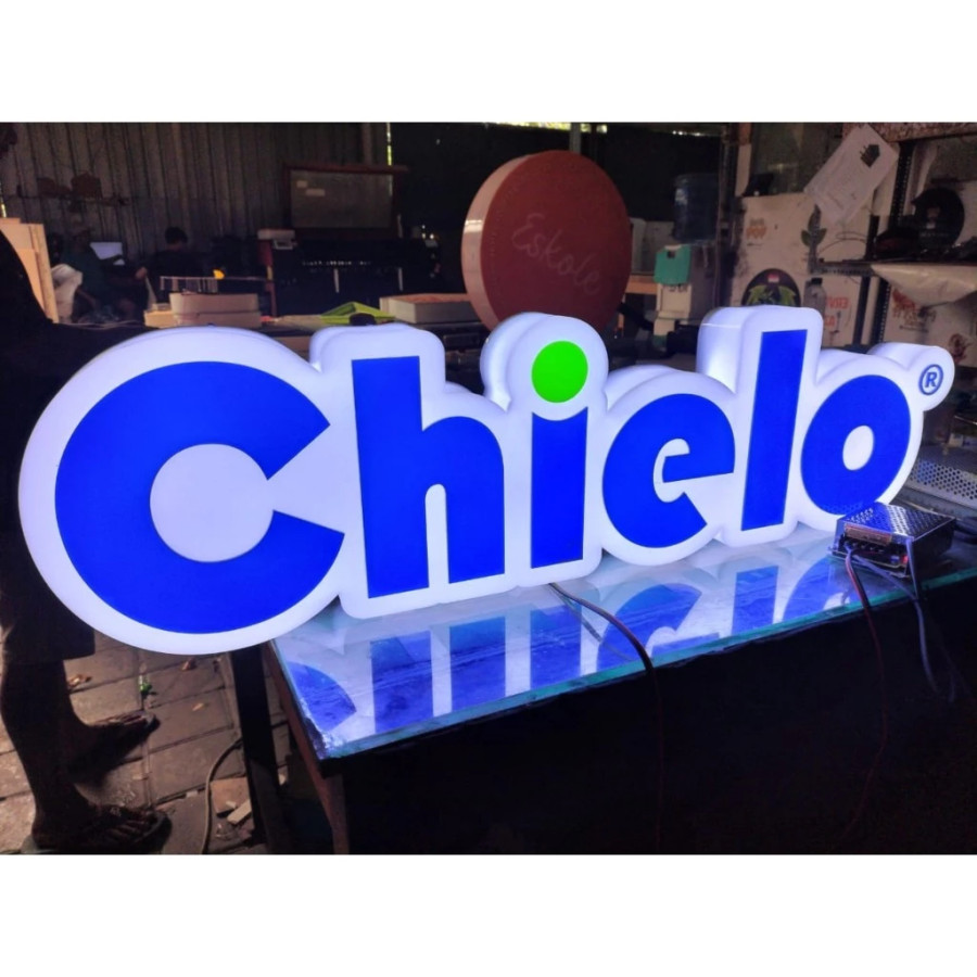 LOGO NEON BOX CUSTOME - samping