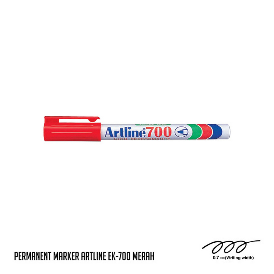 Spidol Permanent ARTLINE EK-700 uk 0.7 mm Merah