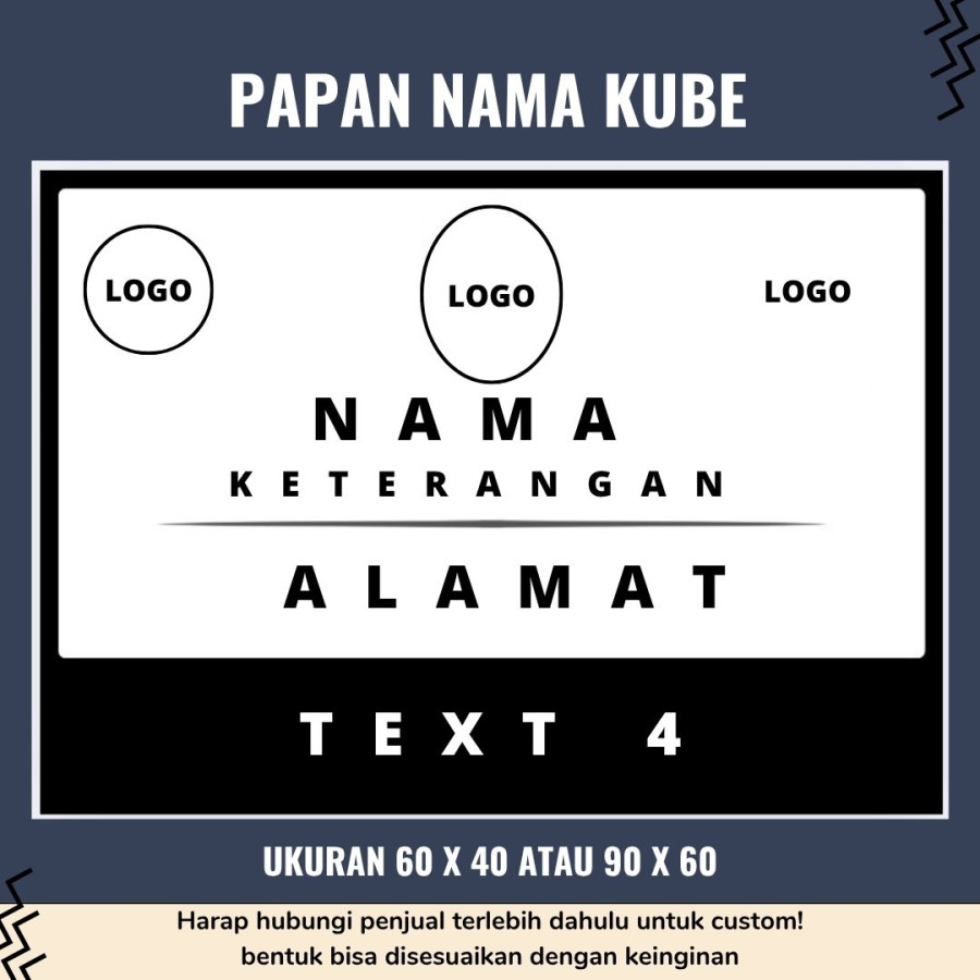 Jasa Cetak Papan Nama KUBE