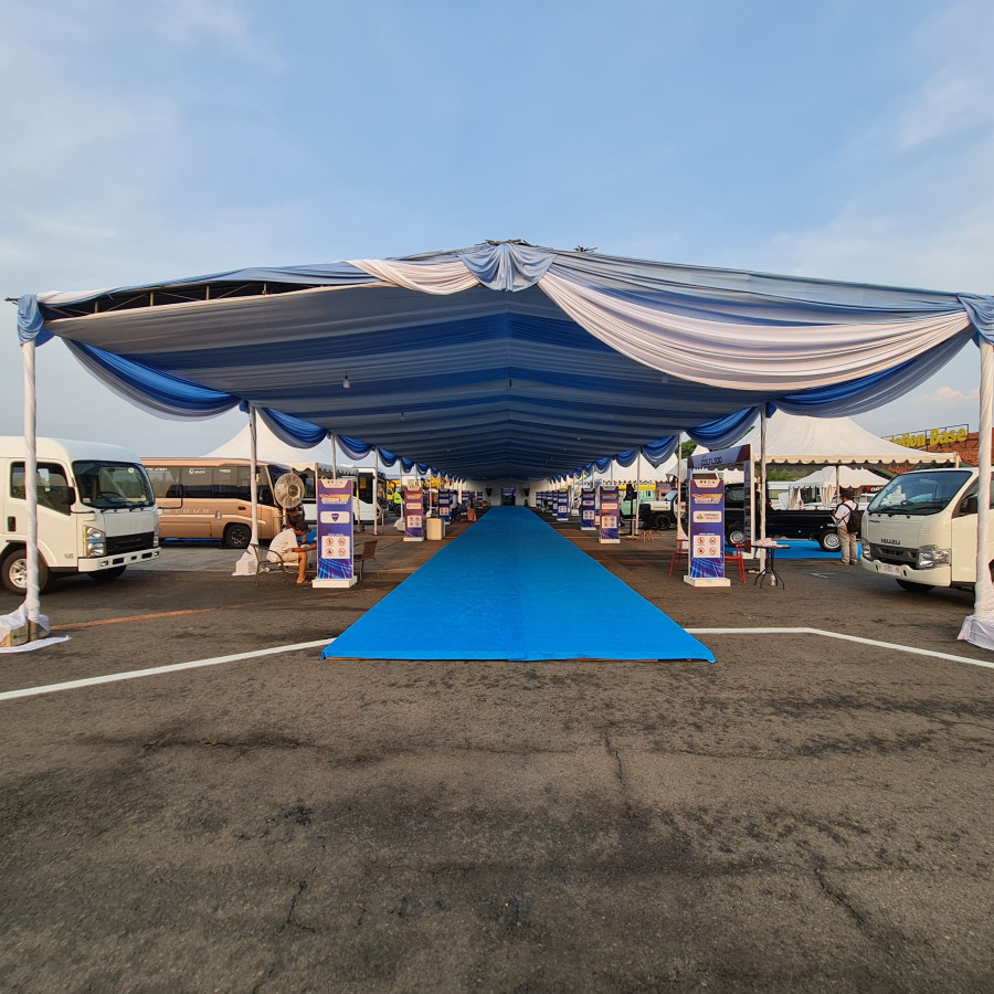 Sewa Tenda Pendukung Pameran - samping