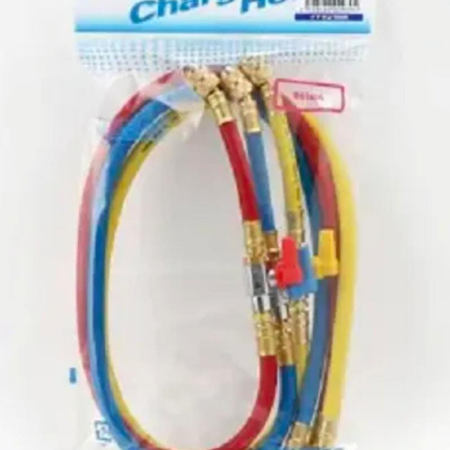 selang manifold r410/r32 charging hose set with valve