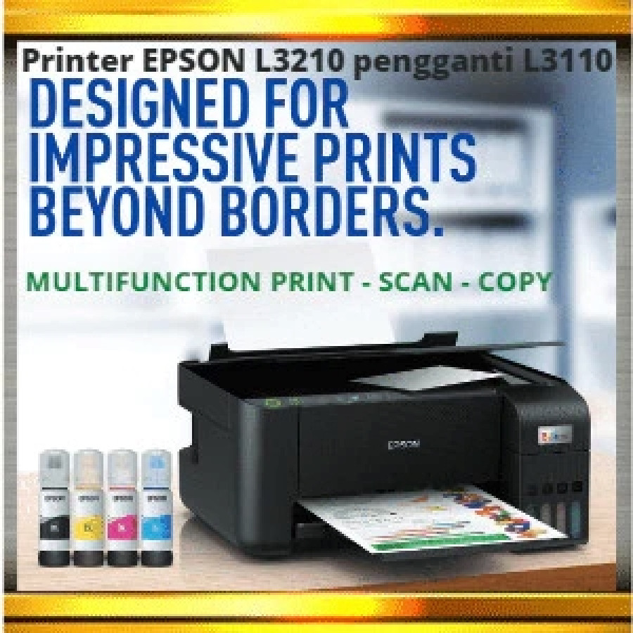 Epson L3210 EcoTank All in One Ink Tank Printer - depan