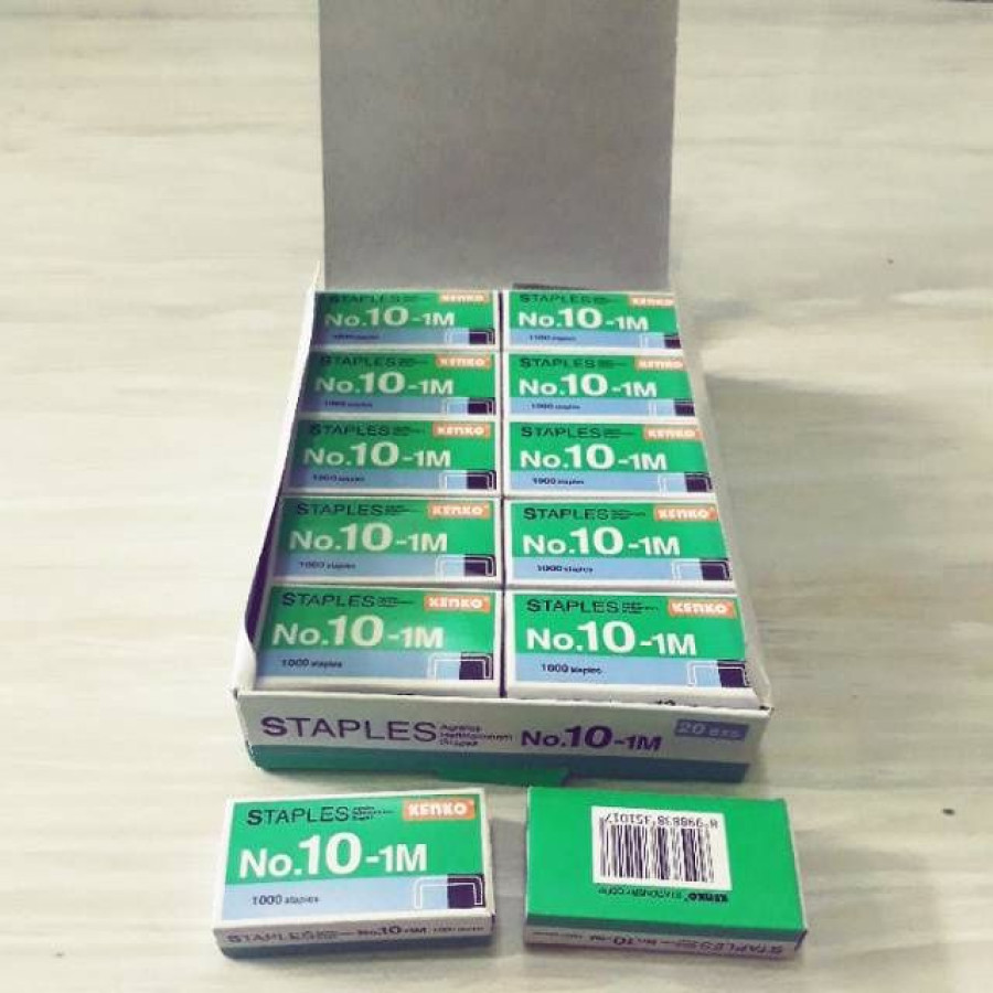 Isi Staples Kecil (No.10, Isi 20 Box) merk MAX - depan