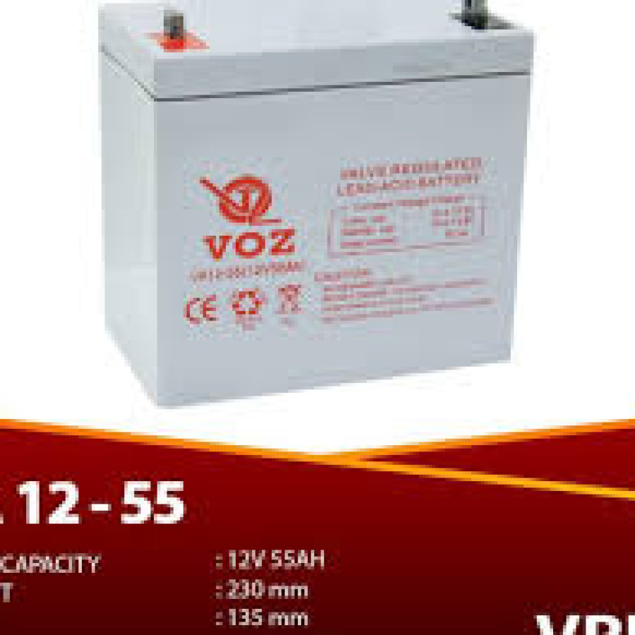 VOZ VD12-55 12V 55AH VRLA Baterai