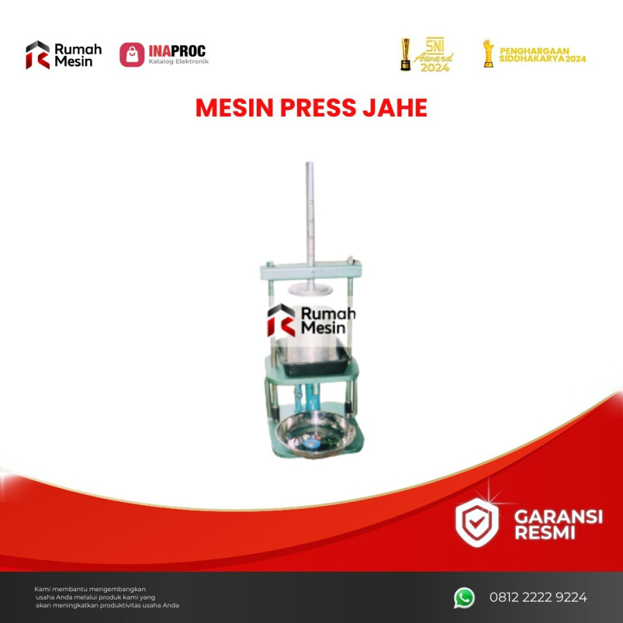 Mesin Press Jahe - utama
