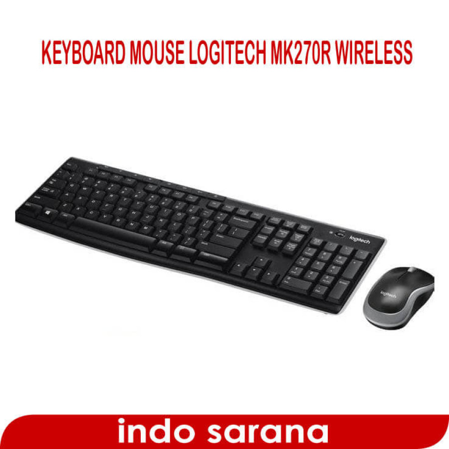Logitech MK270R Wireless Keyboard Mouse Combo - samping
