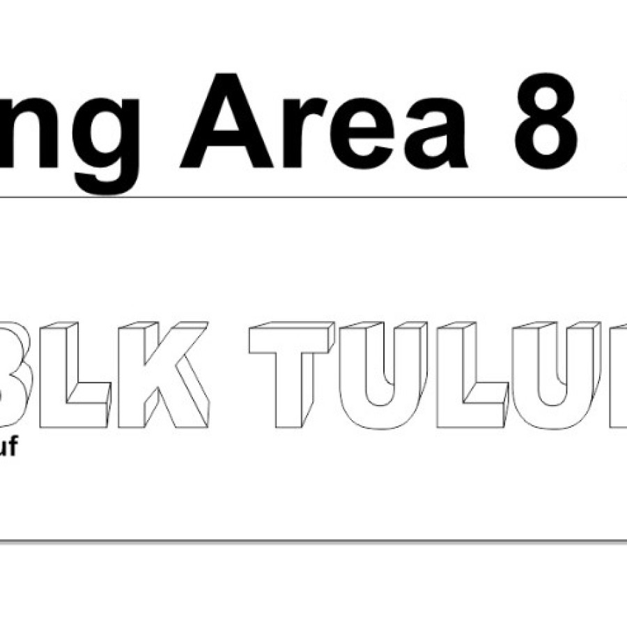 Papan Nama dan Neon Box ‘Selamat Datang’ - samping
