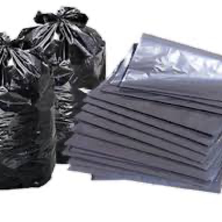 Kantong sampah plastik uk 80x100cm isi 10
