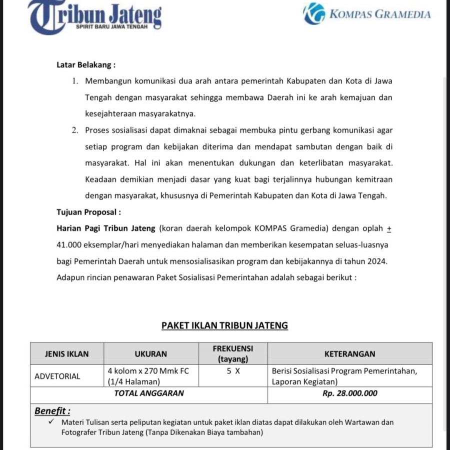 Penawaran Paket Sosialisasi Pemerintahan - utama