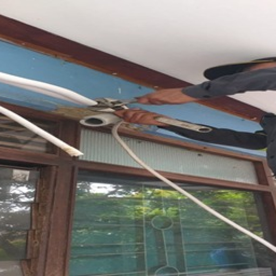 Perbaikan AC Split 2 Pk merk Panasonic - samping