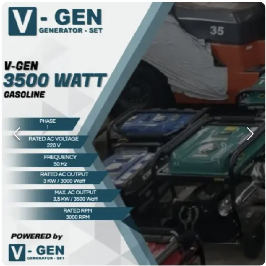GENSET V-GEN VG5500LX (3000 WATT) - utama