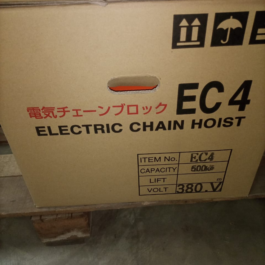 Elektrik Chain Hoist/Mesin Tacle Pabrik Es, Nitchi-Japan - utama