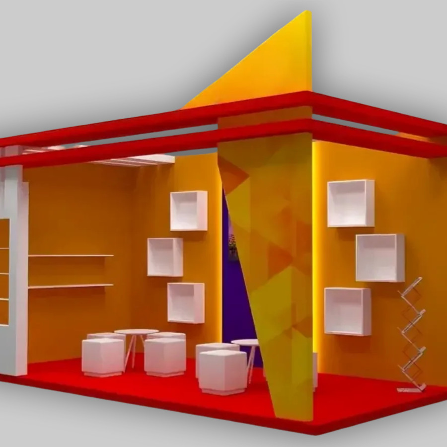 Produksi booth pameran - samping