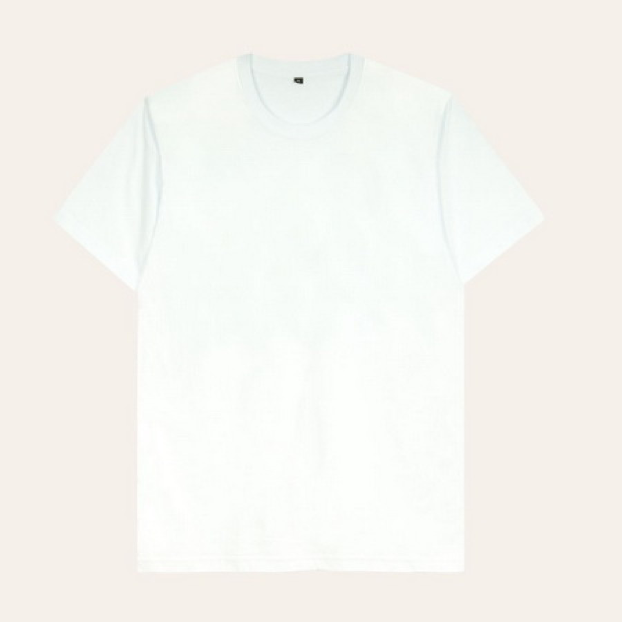 Kaos Polos Tanpa Sablon Lengan Pendek Bahan Cotton Combed 30S - utama
