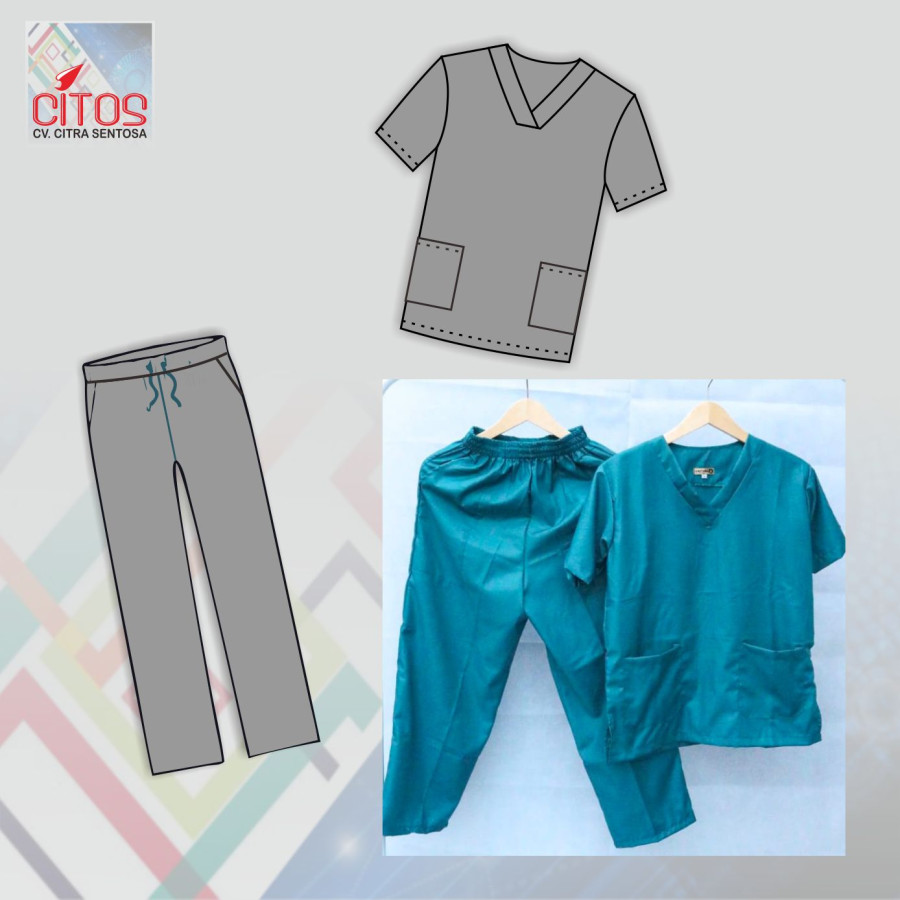 Setelan Baju Scrub Suit