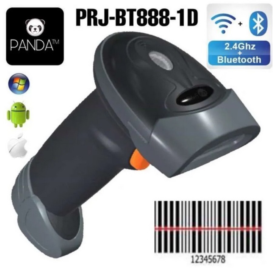Scanner Wireless Bluetooth Panda Prj393 Laser Barcode