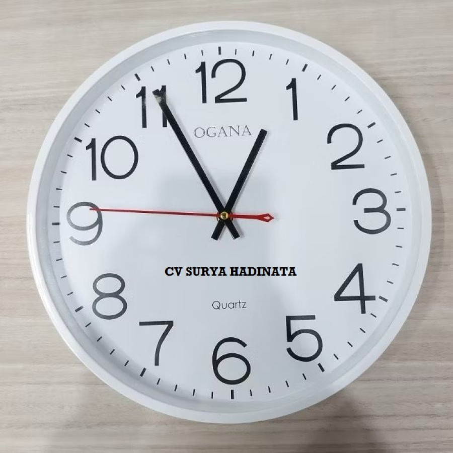 JAM DINDING BULAT BESAR OGANA