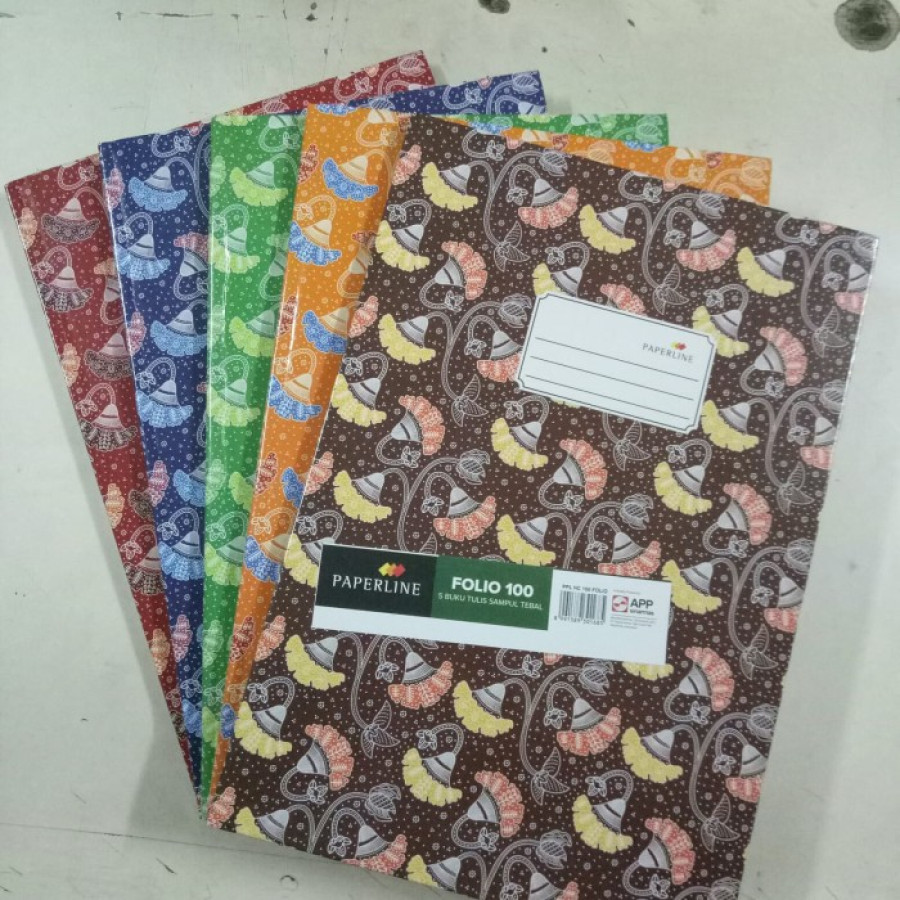 Buku folio isi 100 lembar merk Paperline