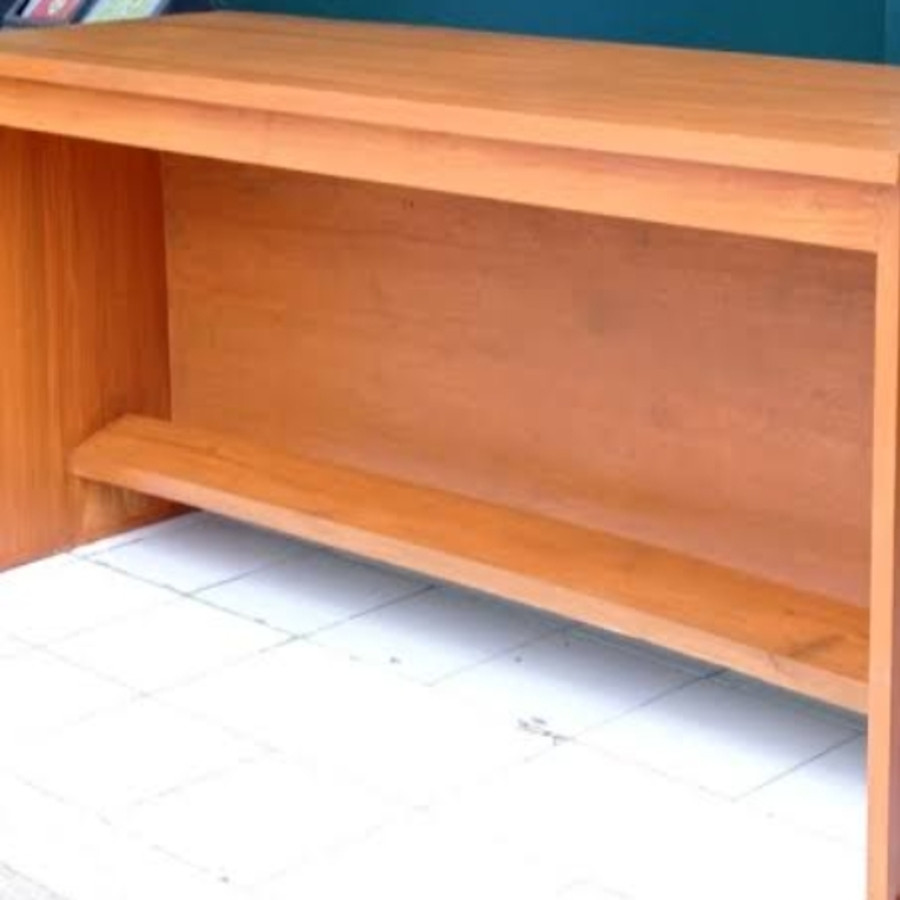 Meja Kayu Jati untuk Kantor/Rapat/Guru - depan