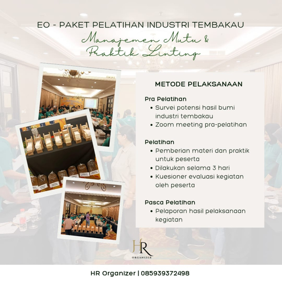 EO - Pelatihan Industri Tembakau - samping