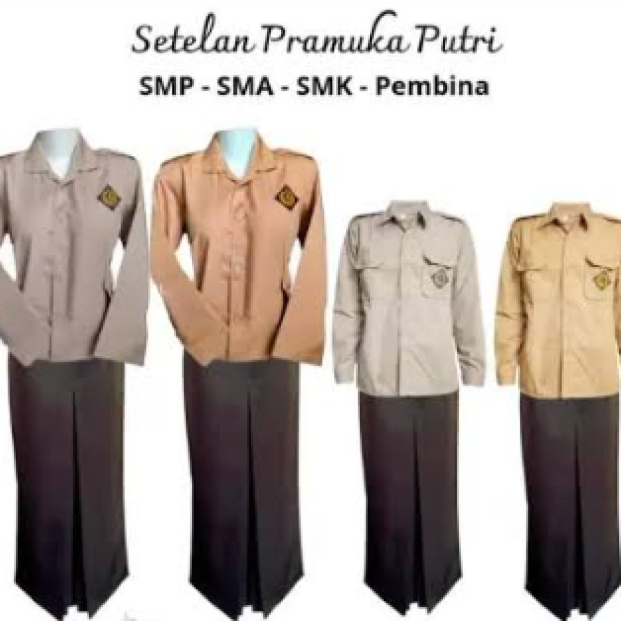 Seragam sekolah pramuka SMA perempuan
