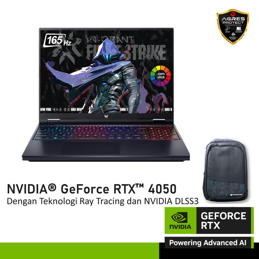 ACER Predator Helios Neo 16 RTX 4050 6GB - I7 14700HX 16GB 512GB - utama