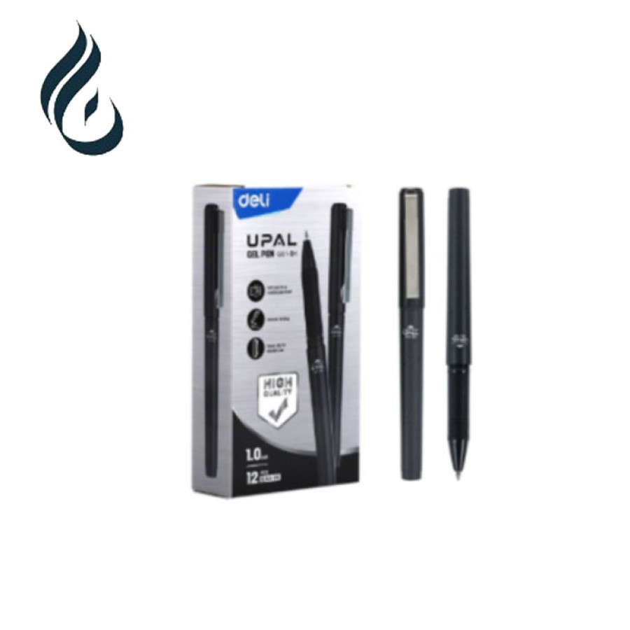 DELI PULPEN GEL EG61 PROFESIONAL 1.0MM CASING METAL