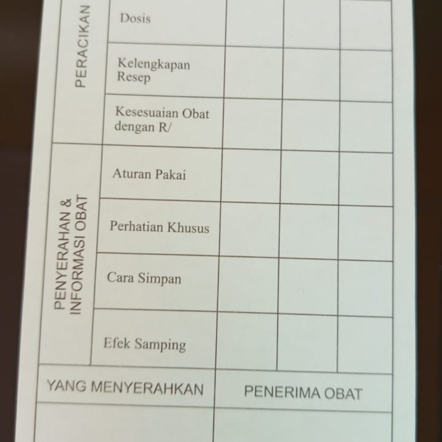 Kertas Resep