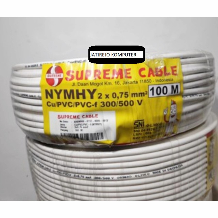 Kabel Listrik Nymh 2x0.75 / 100M