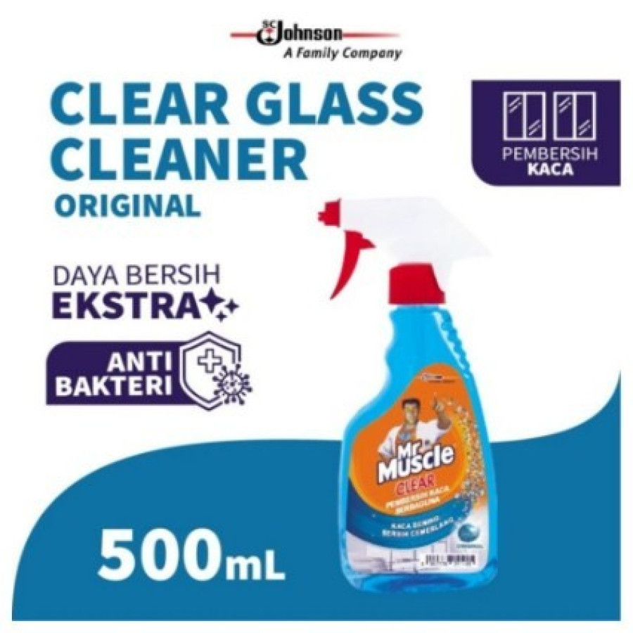 Cairan Pembersih Kaca 500ml Mr. Muscle Clear Glass