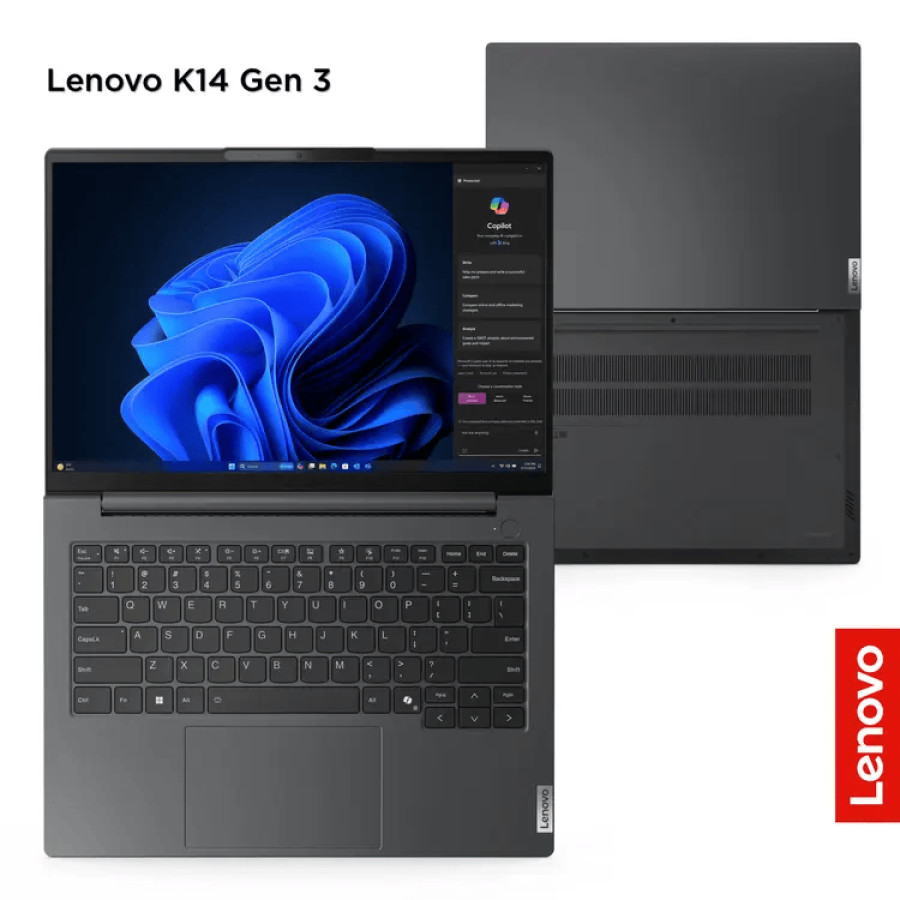 Lenovo Notebook K14 Gen 3 Intel Ultra7 - 21KL001BID - 8 GB DDR5 / 512 GB SSD / 14" WUXGA / Win 11 Home - samping