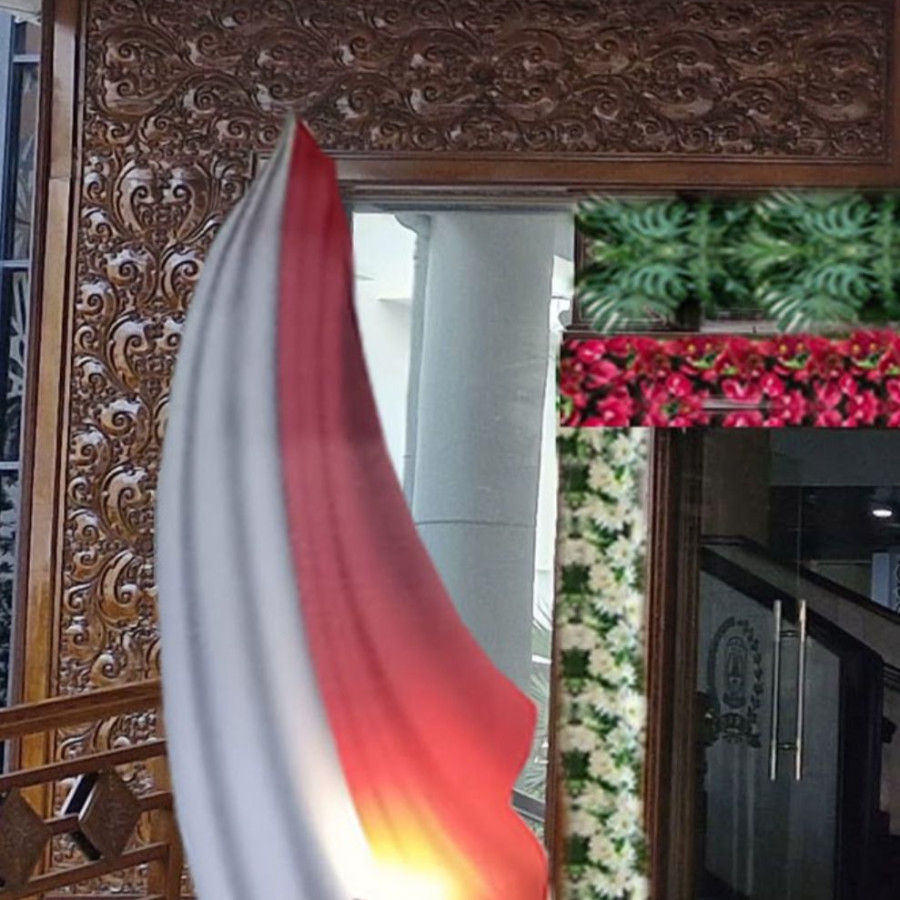 Selendang Bendera Merah putih ( Bahan Stereofoam finishing cat )