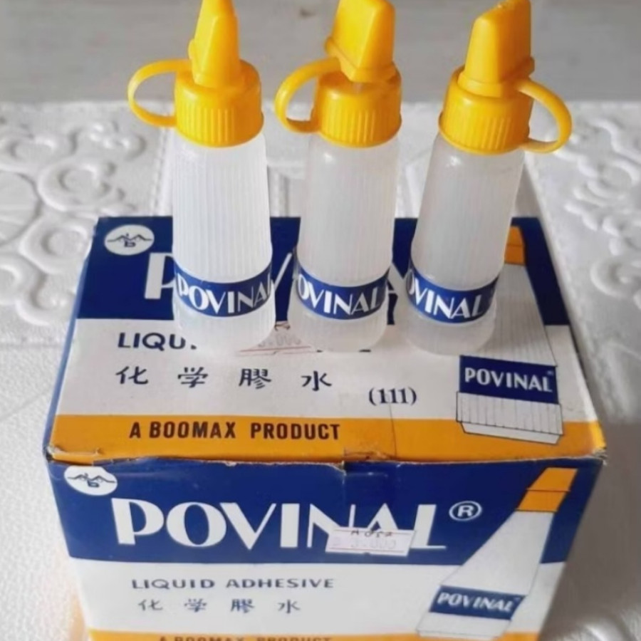 Lem Kertas Cair Kecil - Povinal 111 ( Per Lusin )