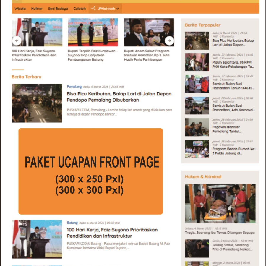Ucapan Front Page Puskapik