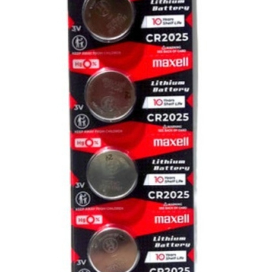 Baterai Maxell type CR 2025 3 volt - depan