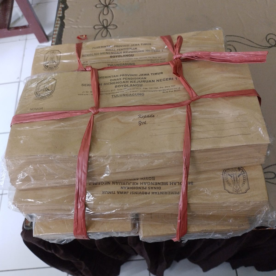 Cetak Amplop Coklat Custom