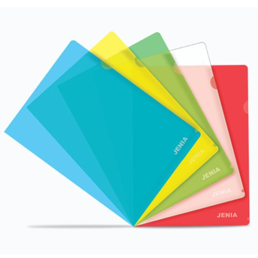 MAP Plastik Warna Transparant Folio F4 - JENIA
