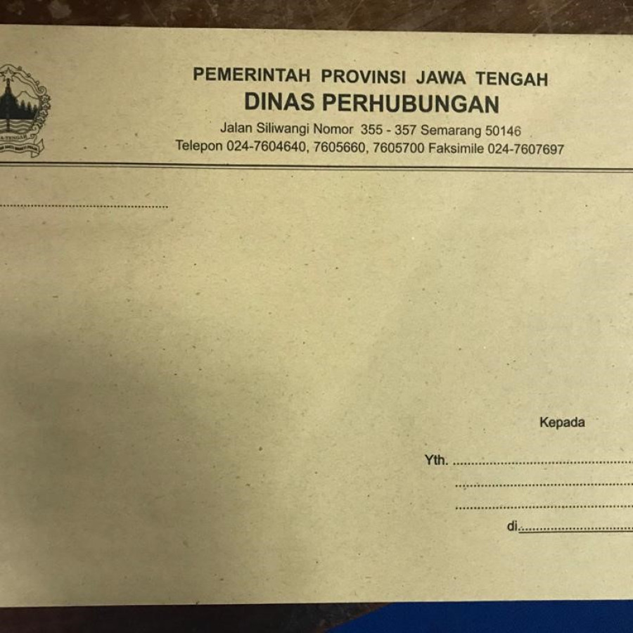 Amplop Kop Surat Instansi (ukuran 24,5 x 35 cm) Sedang