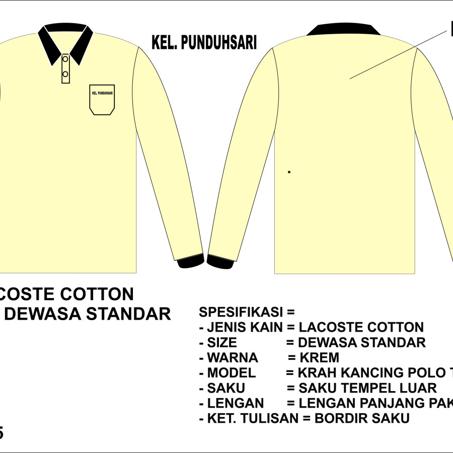 KAOS KRAH POLLO / WANGKY LENGAN PANJANG