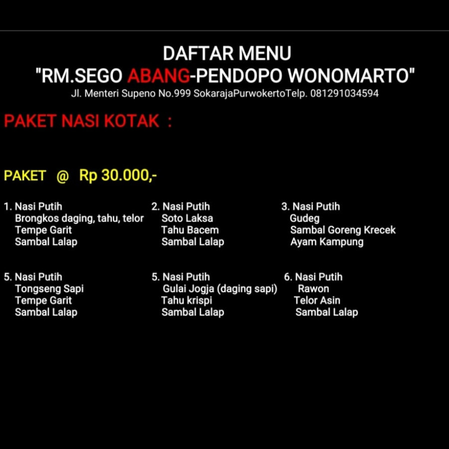paket nasi kotak - utama