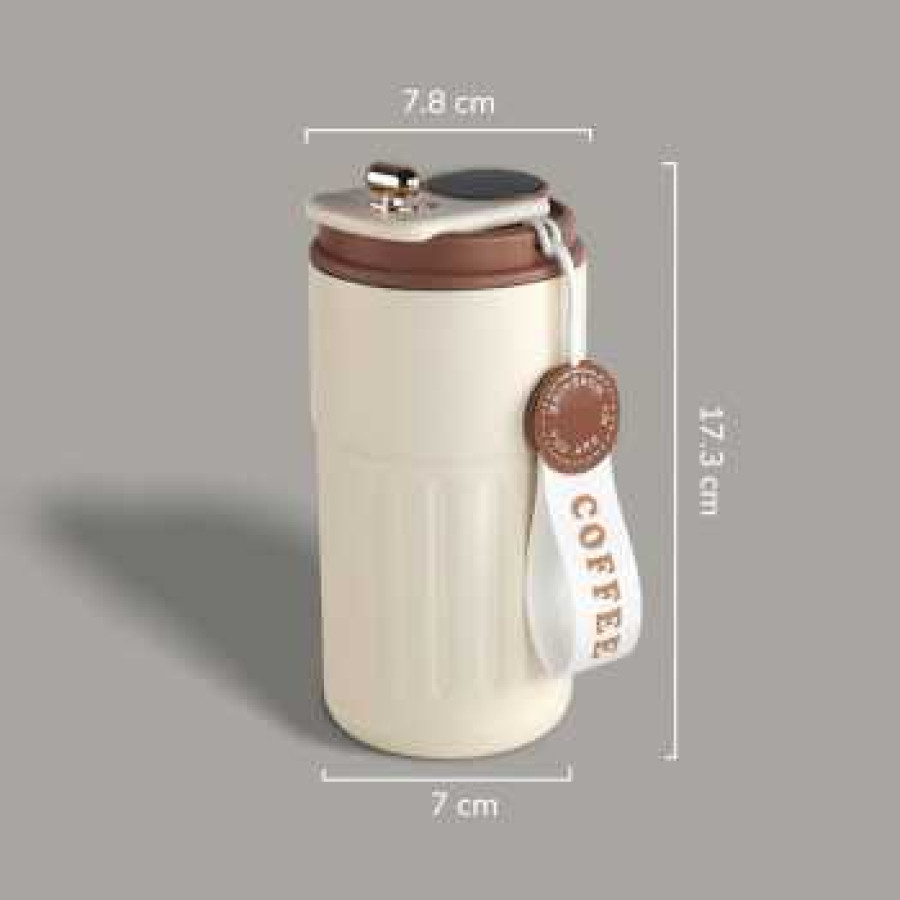 Muloo Botol Minum Tumbler Smart Display Stainless Steel 400ml - M45 - White - detail