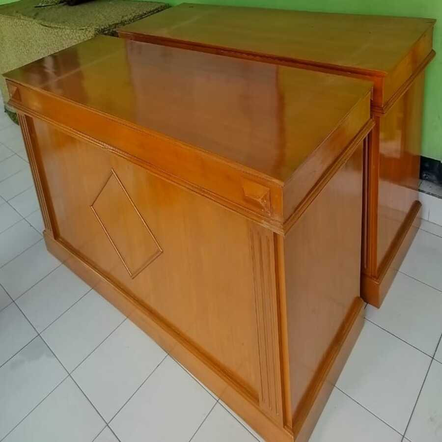 Meja Kayu Jati untuk Kantor/Rapat/Guru - utama