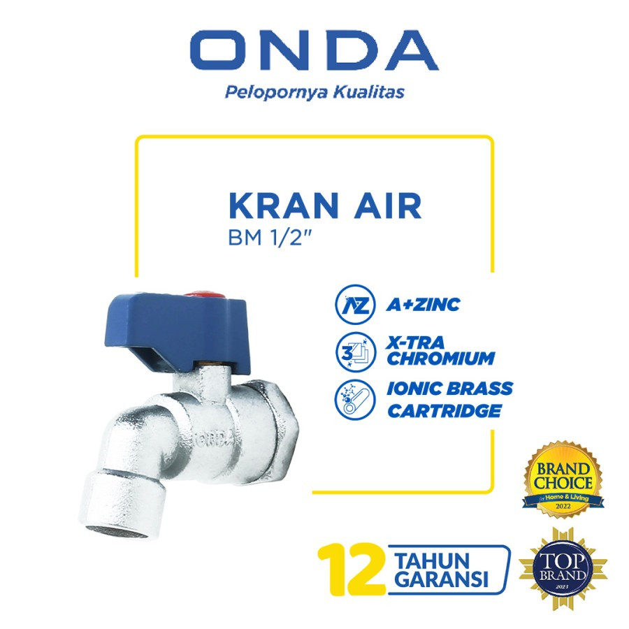 Kran Air (Uk. 1/2) merk Onda - ONDA Kran Air Tembok / Taman BM 1/2" - utama