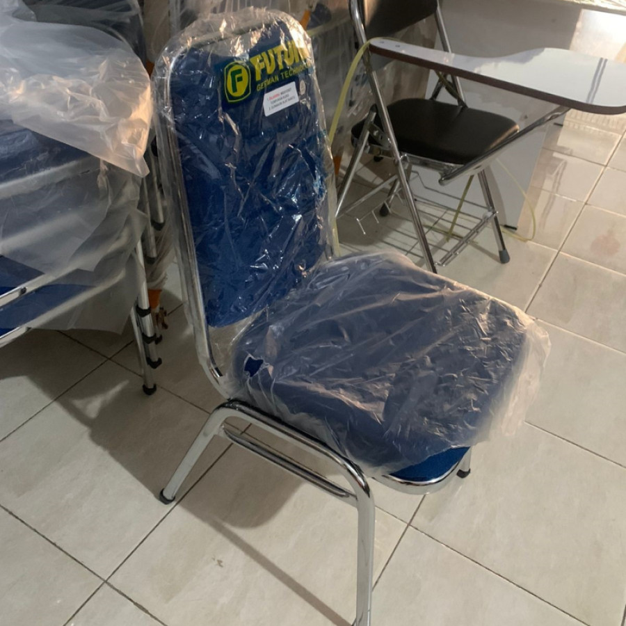 Kursi Futura Warna Biru - samping