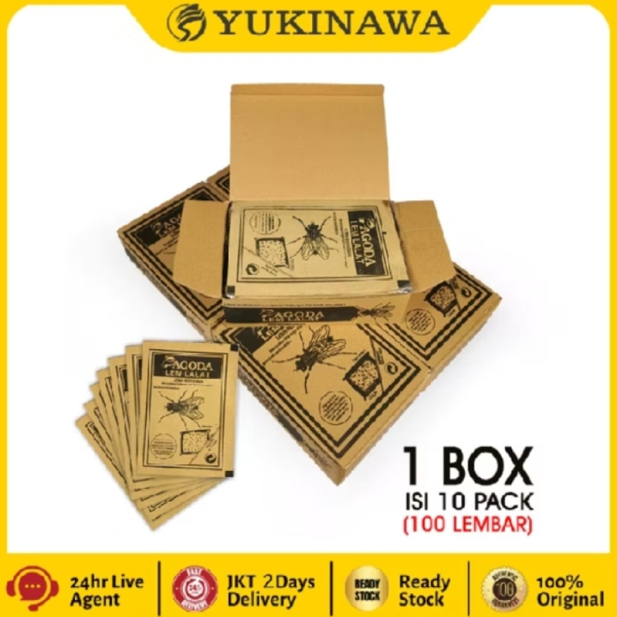 Lem lalat kemasan box merk yukinawa